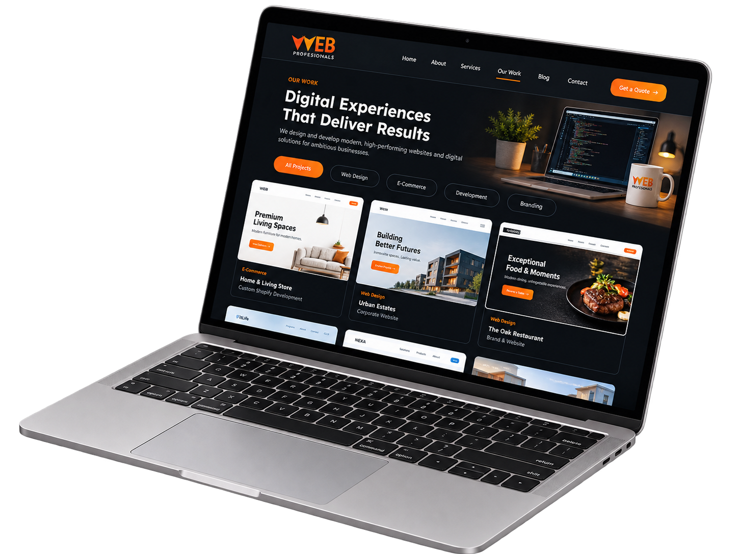 Web Professionals website portfolio