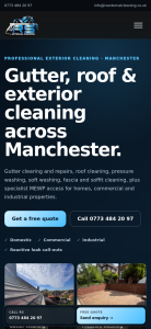 RS External Cleaning mobile website
