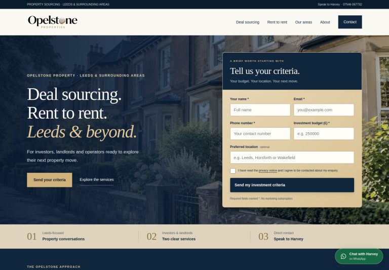 Opelstone Property website